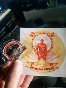 Taskmaster PIN Red and Guardian Decal Funko Marvel Collector Corps Black Widow - Picture 1 of 1
