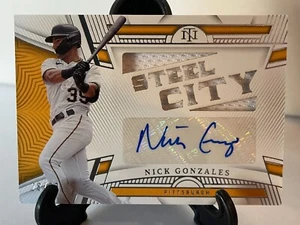 2023 Panini National Treasures DMS-NG Nick Gonzales Auto Die-Cut Patch #28/99 - Picture 1 of 2