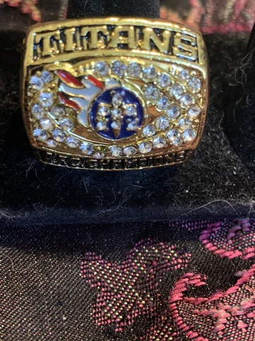 1999 Tennessee Titans AFC Championship Ring Brand New Replica Cover