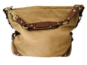 Coach Vintage Carly Hobo Shoulder Camel Brown Leather Large Bag Purse # 10616 - Picture 1 of 16