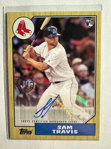 K255,133 - 2017 Topps Update '87 Topps Autographs #87AST Sam Travis Auto - Picture 1 of 1