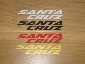 4 Adesivi Bici Santa Cruz Decalcomanie Bici Ruota Casco Telaio Forcelle Strada MTB BMX - Foto 1 di 2