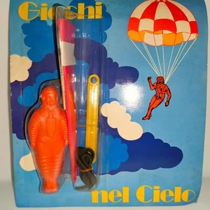 GIOLITTO PARACADUTISTA PARA GIOCO VINTAGE AIRPLANE PILOT JUNIOR COLLEZIONE AEREO - Picture 1 of 9