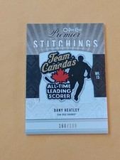 2009-10 O-PEE-CHEE Premier Stitchings #PS-DH Dany Heatley #/199 San Jose Sharks 