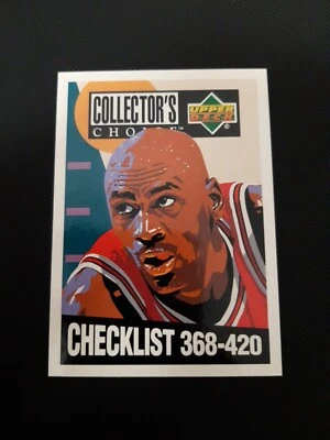1994-95 Upper Deck Collectors Choice Checklist 368-420 Michael Jordan Card #420 - Imagen 1 de 4