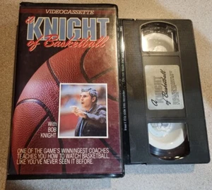 Bobby Knight's A Knight of Basketball VHS Tape Vtg Rare Indiana Hoosiers 1985 - Picture 1 of 2