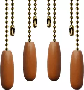 4Pcs Ceiling Fan Pull Chains 12" Fan Pull Extension Chain Beaded Ball Chains - Picture 1 of 7