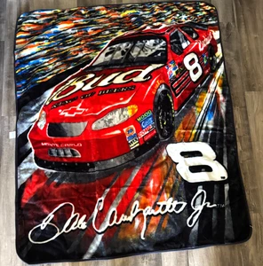 Dale Earnhardt Jr Throw Blanket NASCAR Budweiser 50x60” Northwest Company - Picture 1 of 8