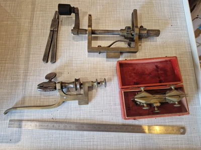 Horlogerie outil grande estrapade compas aux engrenages perceuse horloger pinces - Photo 1/4