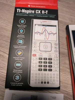 Texas Instruments Ti Nspire CX II-T Grafikrechner, Weiß/Rot - Bild 1 von 4
