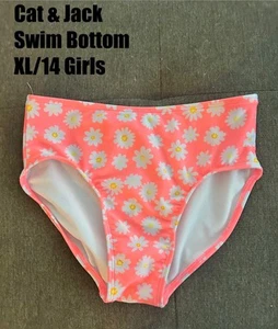 Cat & jack Girls Bikini bottom Full elastic waistband Floral Size Girls XL(14) - Picture 1 of 1