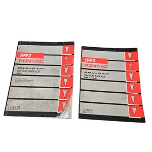 1992 Pontiac Grand AM Service Manual Books 1 And 3 OEM GM Shop Repair Book - Picture 1 of 7
