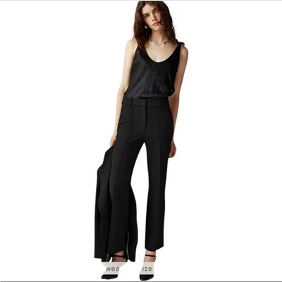 Pantalones J Crew Natalia Cuatro Temporadas Elastizados Negros Pantalones a Medida Talla 6 Foto 1 de 4