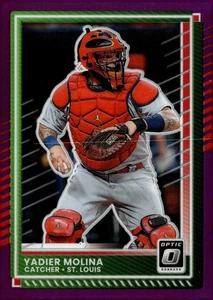 2025 Donruss #66 Yadier Molina Optic Purple #/49 - Picture 1 of 2