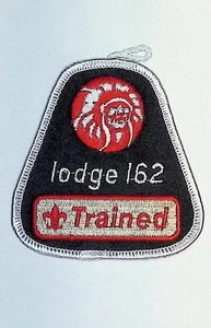 Migisi Opawgan Lodge 162 Detroit Area Council MI Trained Patch WHT Bdr (CB513) - Picture 1 of 2