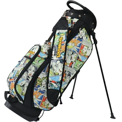 Loudmouth Golf Carry Stand Bag 8.5 x 47 Lightweight 6way 2025 Shagadelic Black - Image 1 of 4