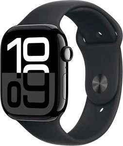 APPLE WATCH SERIES 10 GPS 46mm JET BLACK ALUMINIUM SPORT BAND M/L A2999 - Picture 1 of 5