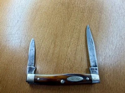 Navaja Case XX Stag 1965-69 bolígrafo 5233 carbono EE. UU. Foto 1 de 4