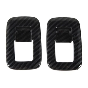 4PCS Window Lift Switch Trim Carbon Fiber Style Exquisite Texture Glass SNT - Picture 1 of 12