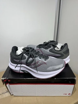 Zapatillas Saucony Axon 2 para mujer, gris sombra/cuarzo, talla 6 del Reino Unido nuevas en caja Foto 1 de 4