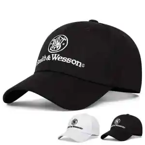 Smith & Wesson Embroidered Adjustable Baseball Cap. 3 Different colors to choose - Picture 1 of 37