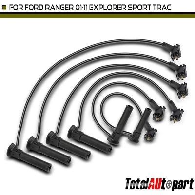 Juego de 6 cables de bujía para Ford Explorer Sport 2001-2003 Ranger 2001-2011 4,0 L Foto 1 de 4