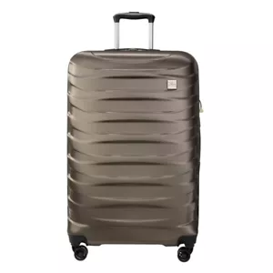 28" Expandable Large Checked Luggage with Spinner Wheels, Bronze - Picture 1 of 6