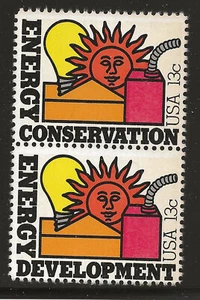 US Scott #1723-24, Pair 1977 Energy Conservation 13c FVF MNH - Picture 1 of 1