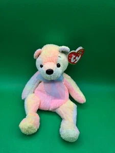 Ty Beanie Babies - Mellow Pastel Rainbow Bear 2000 - NWT - Picture 1 of 2