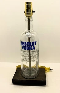 Absolut Vodka 1.75L Table Desk LAMP Bar Lounge Game Room Liquor Bottle Decor - Picture 1 of 4