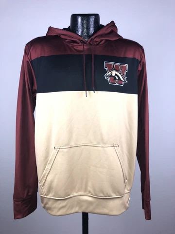 Men’s Western Michigan Broncos Polyester Multi-Colored Sweatshirt Hoodie Medium Cover