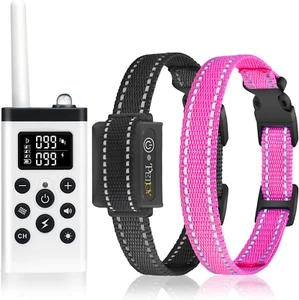Bark Collar with Remote, Shock Collar for Large Dog, Bark and Training Collar 2 - Picture 1 of 7