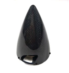 1X Carbon Fiber Spinner 3" gas RC Airplane W/ Aluminum Back Plate - Imagen 1 de 5