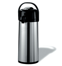 2.2 L Stainless Steel Hot Water Coffee Tea Insulated Dispenser Airpot w Lever