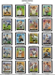 SC# 3408a-t, year 2000-33c Legends of Baseball Stamps Issue, Set of 20, M/NH - Picture 1 of 1