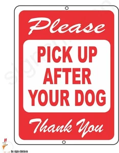 BITTE, NACH IHREM HUND ABHOLEN, HINWEISSCHILD / ALUSCHILD, HAUSTIERE, HAUSTIER, KACKE - Bild 1 von 2