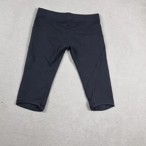 Lorna Jane Active Womens Sweat Shorts Size M Medium Black Skinny Stretch Slim - Picture 1 of 14