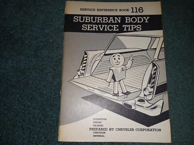 Plymouth Suburban Station Wagon 1957 carrocería consejos de servicio libro de tienda/libro original Foto 1 de 4