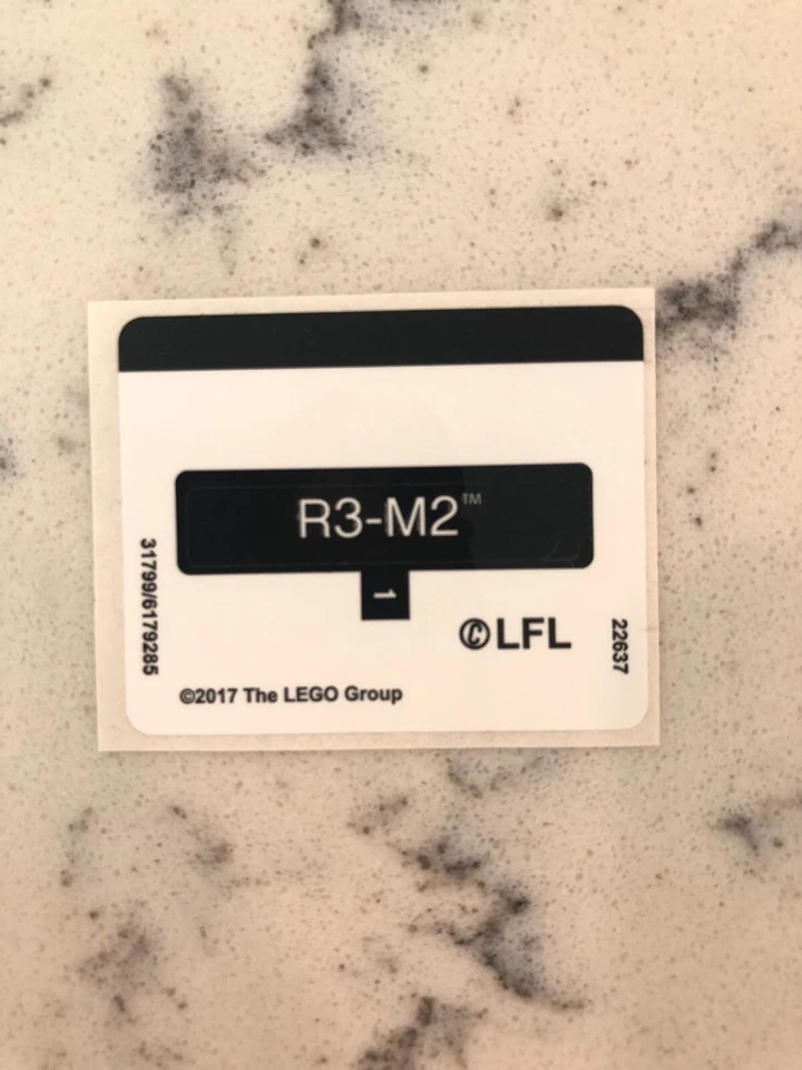 LEGO STICKER SHEET for 40268 R3-M2 polybag, New & Genuine! - Image 1 of 1