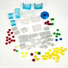 Lego Bulk Lot Transparent Translucent 100+ Pieces Windshield Mixed Colors Parts