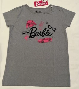 Barbie Girls Gray T-shirt NWT Size X-Large (14) - Picture 1 of 4