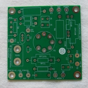 AWA 6AQ5 Sterowany kryształem nadajnik rurowy PCB 40 80 opaski szynkowe PCB - Zdjęcie 1 z 2