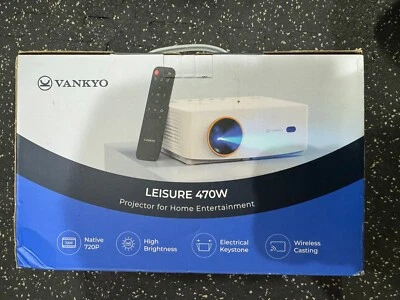 NEW Vankyo Leisure 470W 720P Portable Projector with Wireless Connectivity - Image 1 of 3