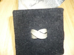 Premier Designs Crossroads ring size 8.5 matte antique finish NEW original box - Picture 1 of 8