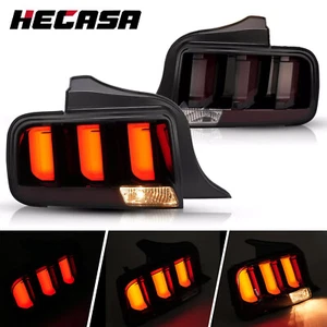 HECASA LED Tube Tail Lights For Ford Mustang 2005-2009 Smoked Signal Brake Lamps - Bild 1 von 19