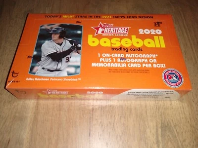 2020 Topps Heritage Minor League Hobby Box - Image 1 of 4