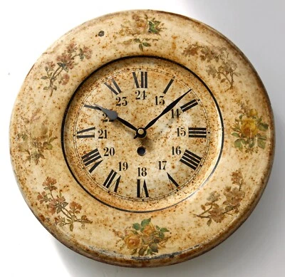 Vintage 33cm Japy Wall Clock Metal Retro French Tin Mid Century Antique Toleware - Image 1 of 4