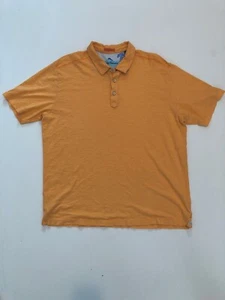 Tommy Bahama Mens Polo Orange Portside Player Spectator XL Rare USED - Picture 1 of 4