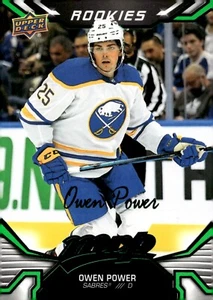 Owen Power - 2022-23 Upper Deck MVP Green Rookie Card #243 - Buffalo Sabres - Picture 1 of 2