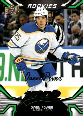 Owen Power - 2022-23 Upper Deck MVP Green Rookie Card #243 - Buffalo Sabres - Image 1 of 2